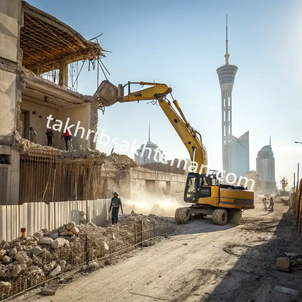 نعمتی خدمات تخریب ساختمان با رعایت اصول ایمنی در کرج گوهردشت