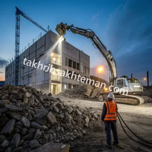 نعمتی خدمات تخریب ساختمان بتنی با روش های مدرن و سریع در کرج فردیس