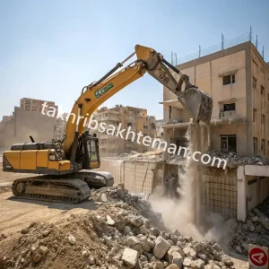 نعمتی خدمات تخریب ساختمان کلنگی بتنی قدیمی در کرج گلشهر